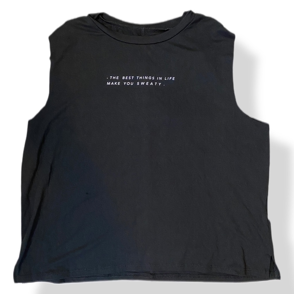 NWT Lovers of hYOUmanity Yoga Shirt Top Black